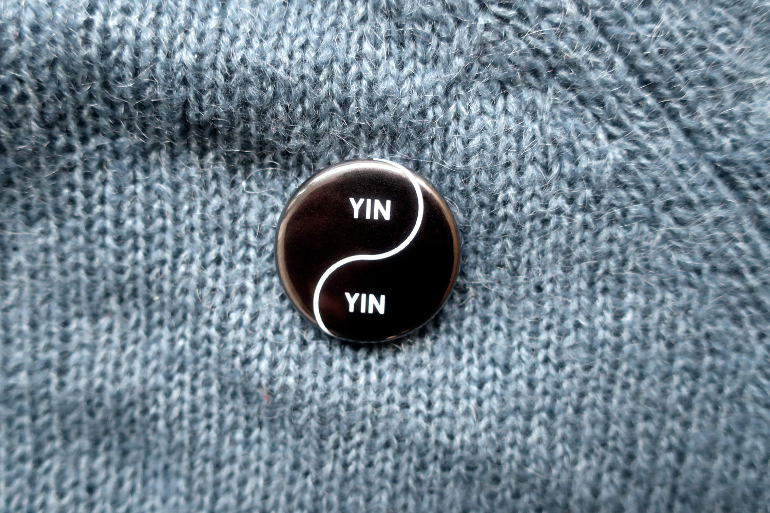 Claude Closky, ‘Yin and Yin,’ 2022, : artist’s edition. Badge, digital print, ø 3,2 cm. printrun: 50. 